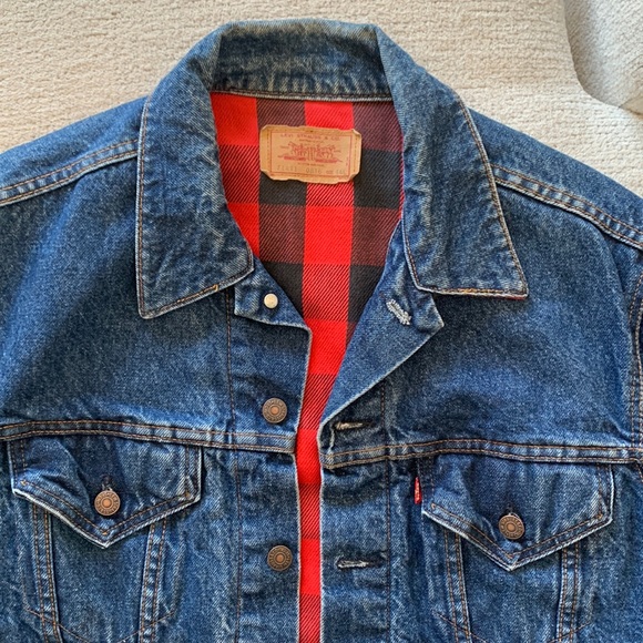 Levi’s VINTAGE flannel-lined trucker jacket - Picture 3 of 7